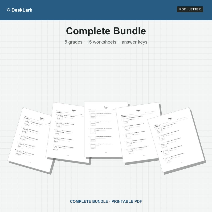 K–4 Shapes Bundle