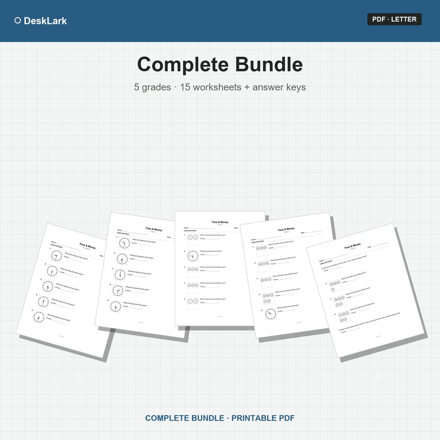 K–4 Time & Money Bundle