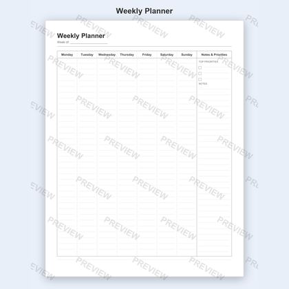 Weekly Planner