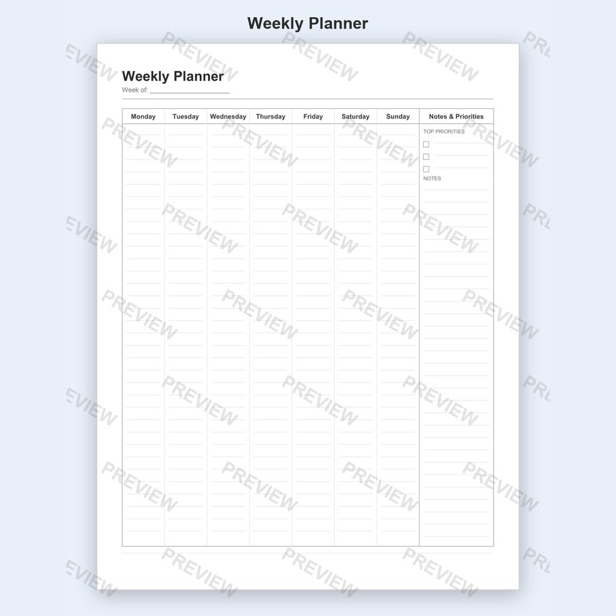 Weekly Planner